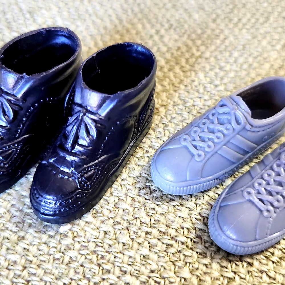 2 Vtg. Ken Barbie Doll Shoes Sneakers